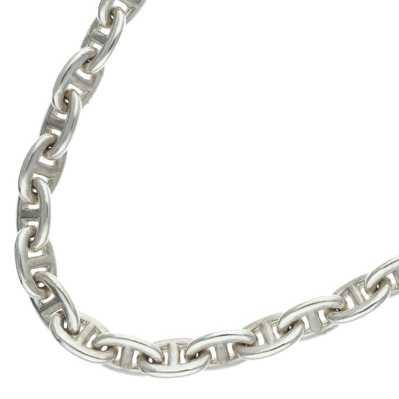 HERMES Chaine d'Ancre Silver Necklace Size PM