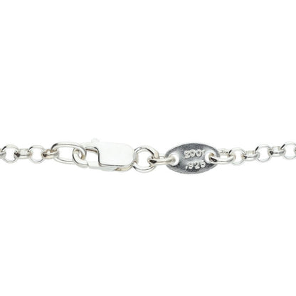 Chrome Hearts R24 Roll Chain Silver Necklace Size 24 Inch