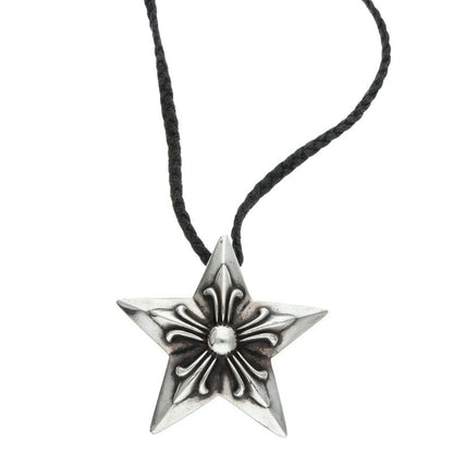 Chrome Hearts Large Star Sterling Silver Necklace Pendant