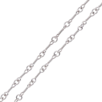 Chrome Hearts 18K White Gold Chain Necklace Size 18 Inch