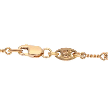 Chrome Hearts 22K Yellow Gold Chain Necklace Size 24 Inch