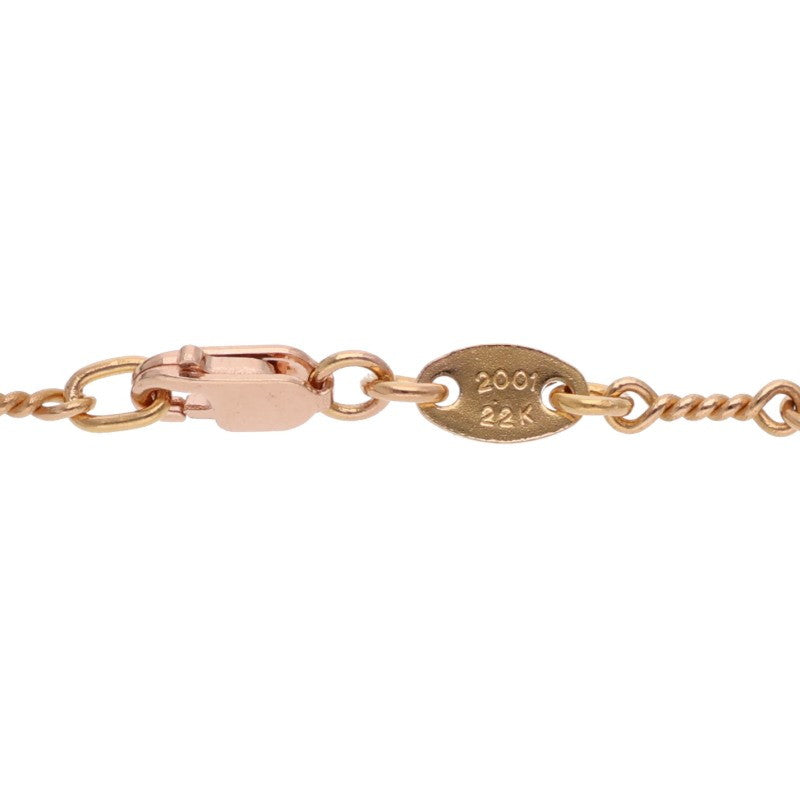 Chrome Hearts 22K Gold Twist Chain Necklace Size 20 Inch
