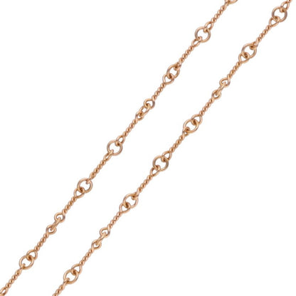 Chrome Hearts 22K Gold Twist Chain Necklace Size 20 Inch