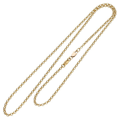 Chrome Hearts 22K Roll Chain Gold Necklace Size 20 Inch