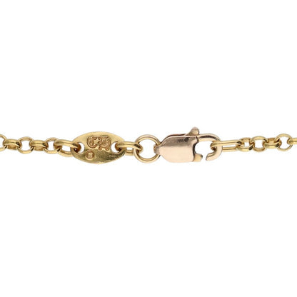 Chrome Hearts 22K Roll Chain Gold Necklace Size 20 Inch