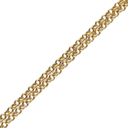 Chrome Hearts 22K Roll Chain Gold Necklace Size 20 Inch