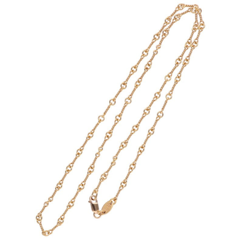 Chrome Hearts 22K Twist Chain Gold Necklace Size 18 Inch