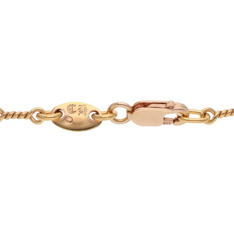 Chrome Hearts 22K Twist Chain Gold Necklace Size 18 Inch