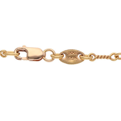 Chrome Hearts 22K Twist Chain Gold Necklace Size 18 Inch