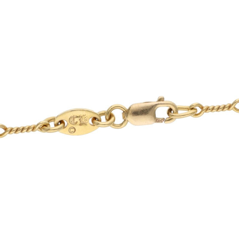 Chrome Hearts 22K NECKCHAIN T18 Gold Necklace Size 18 Inch