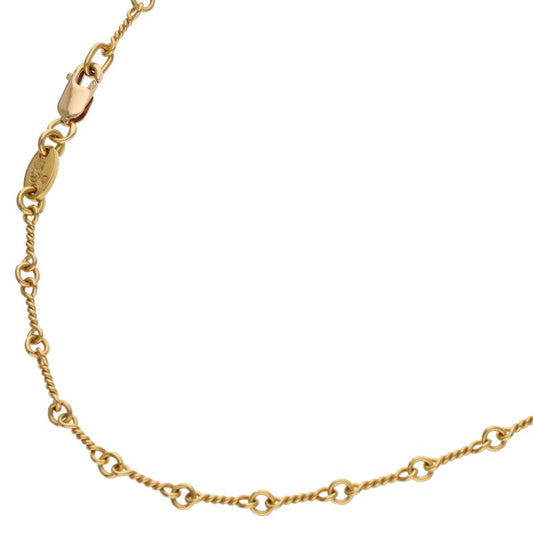 Chrome Hearts 22K Gold Twist Necklace Yellow Size 18 Inch