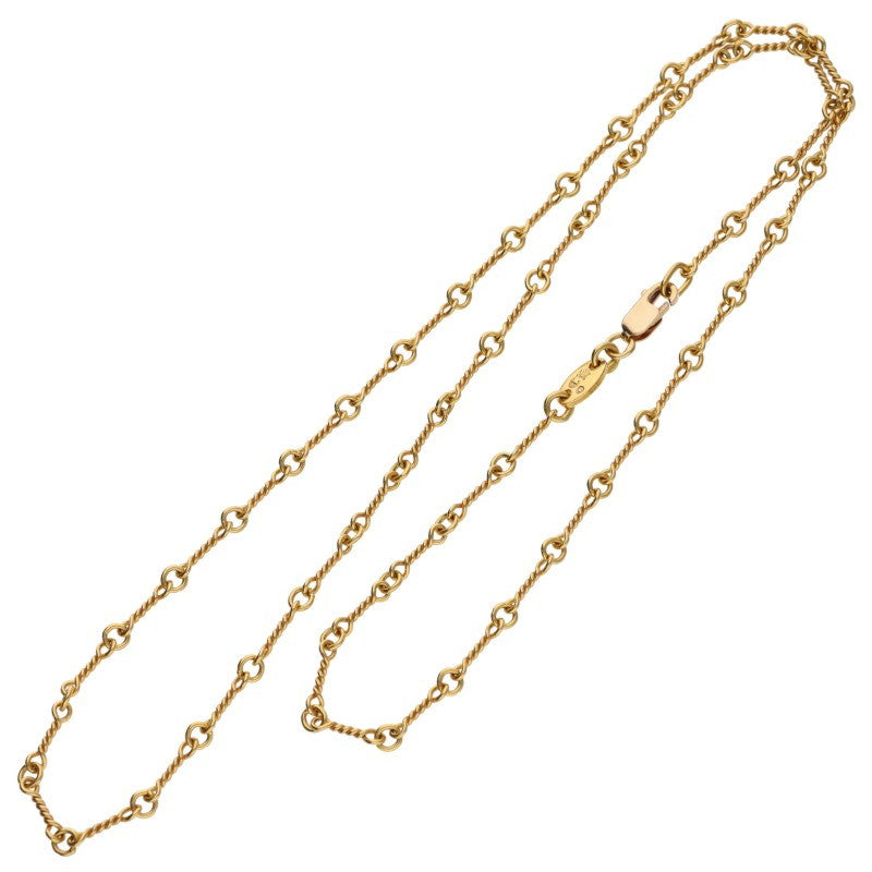 Chrome Hearts 22K Gold Twist Necklace Yellow Size 18 Inch