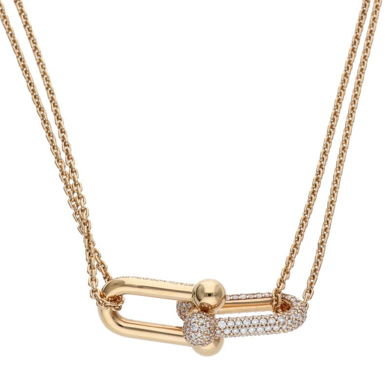 TIFFANY&Co. HardWear Double Link Pave Diamond Necklace