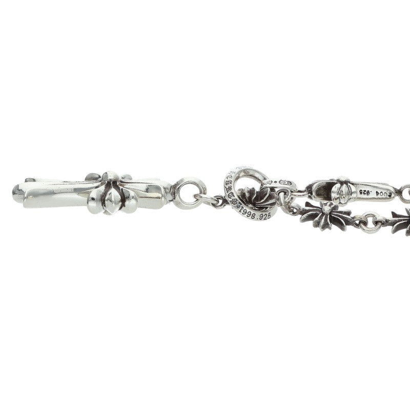 Chrome Hearts 925 CH Cross Choke Chain Rosary Silver