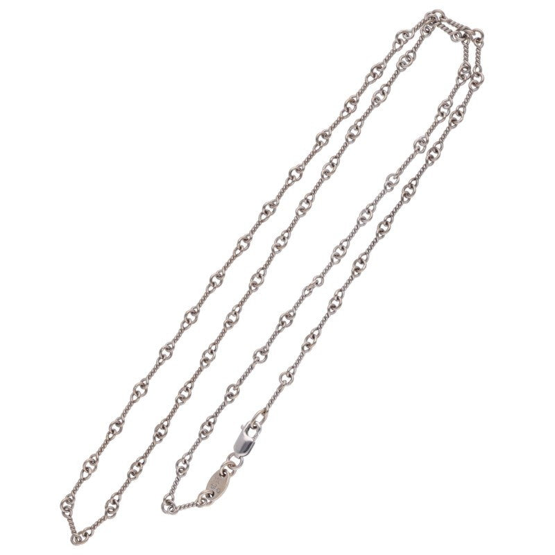 Chrome Hearts 18KWG Twist Chain White Gold Size 20 Inch