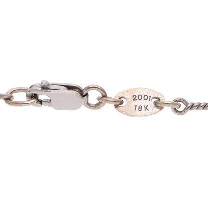Chrome Hearts 18KWG Twist Chain White Gold Size 20 Inch