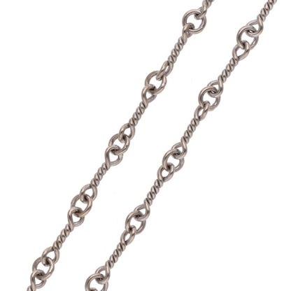 Chrome Hearts 18KWG Twist Chain White Gold Size 20 Inch