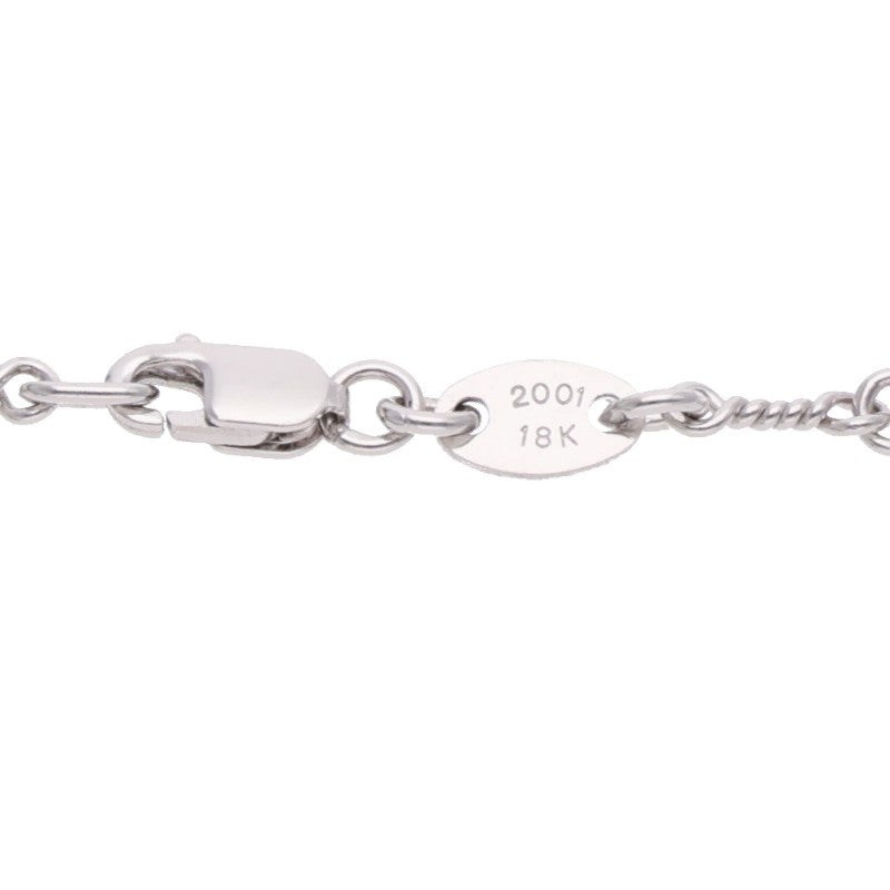 Chrome Hearts 18KWG Twist Chain Necklace Size 16 Inch