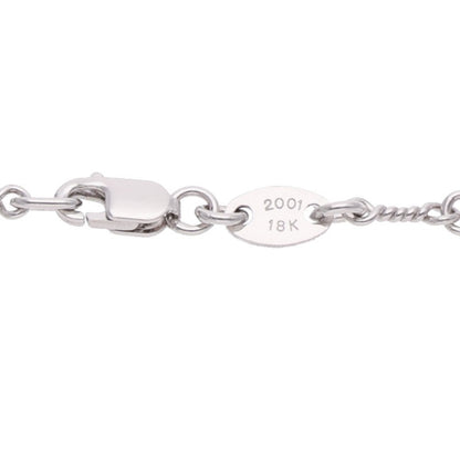 Chrome Hearts 18KWG Twist Chain Necklace Size 16 Inch