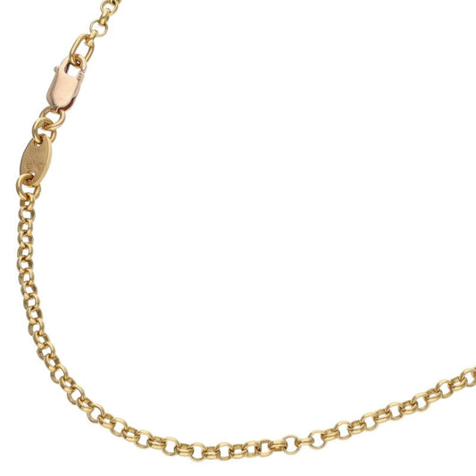 Chrome Hearts 22K Roll Chain Gold Necklace Size 16 Inch