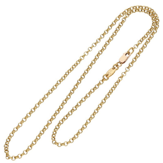 Chrome Hearts 22K Roll Chain Gold Necklace Size 16 Inch