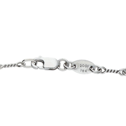 Chrome Hearts 18KWG NECKCHAIN T16 White Gold Necklace Size 16 Inch