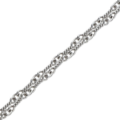 Chrome Hearts 18KWG NECKCHAIN T16 White Gold Necklace Size 16 Inch