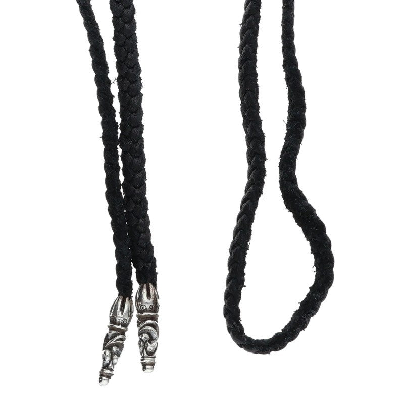 Chrome Hearts LEATHER BRAID Scroll Leather Necklace Multi