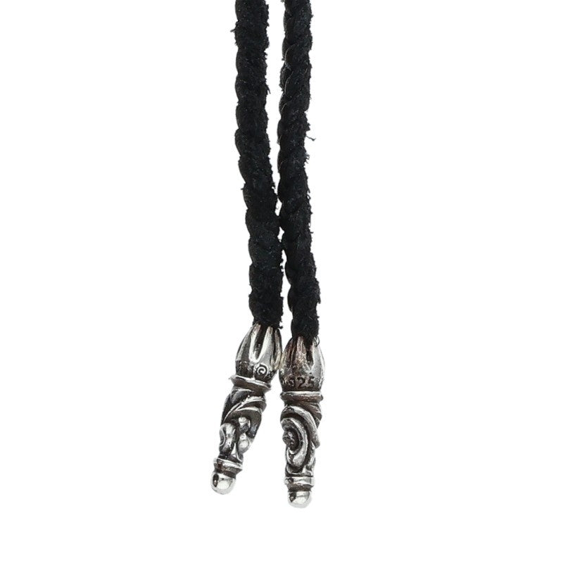 Chrome Hearts LEATHER BRAID Scroll Leather Necklace Multi