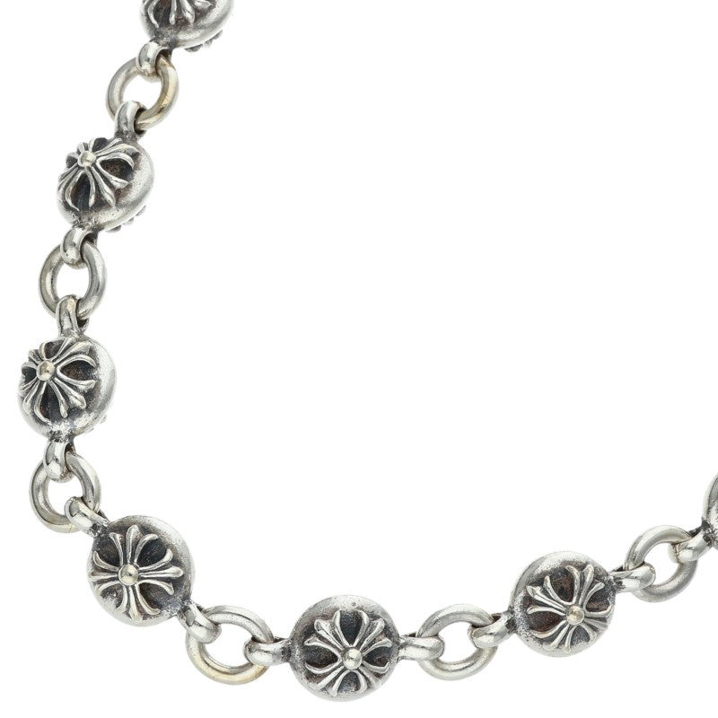 Chrome Hearts #2 Cross Ball Silver Necklace Size 18 Inch