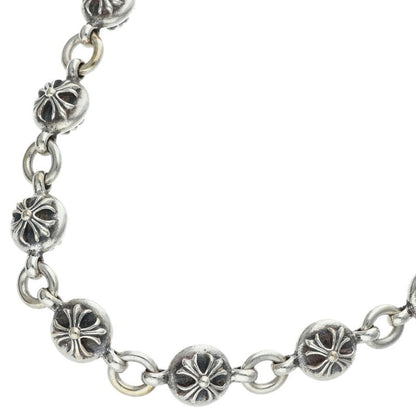 Chrome Hearts #2 Cross Ball Silver Necklace Size 18 Inch