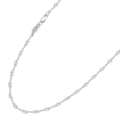 Chrome Hearts 18KWG Twist Chain Necklace Size 24 Inch