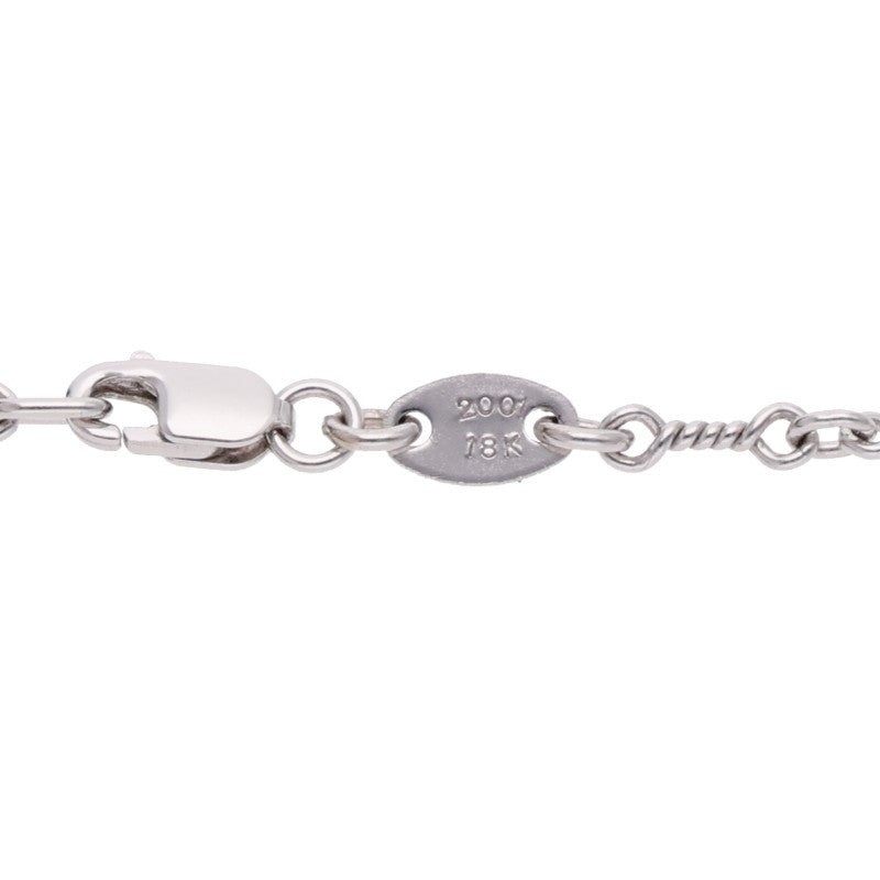 Chrome Hearts 18KWG Twist Chain Necklace Size 24 Inch