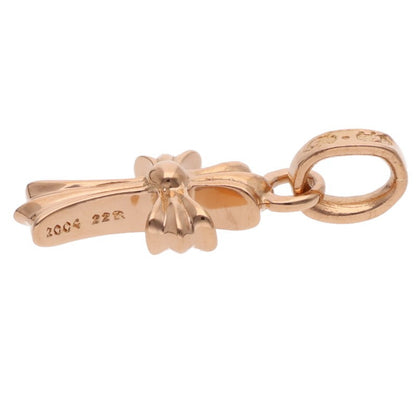 Chrome Hearts 22K Babyfat PAVE Sapphire Charm Yellow Gold