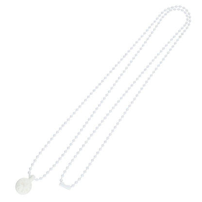 Chrome Hearts White Rubber Silicone CH Cross Ball Necklace