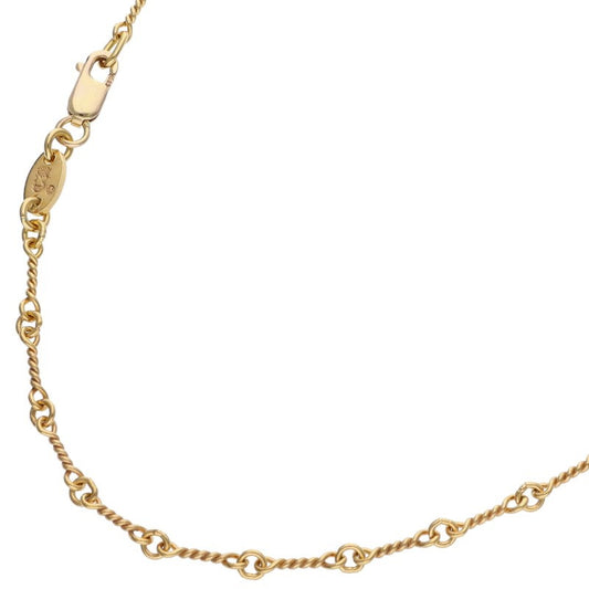 Chrome Hearts 22K Yellow Gold Chain Necklace Size 18 Inch