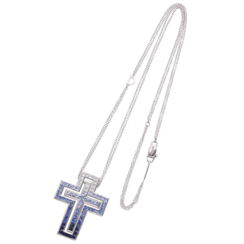 DAMIANI Belle Époque K18WG Blue Necklace Size M