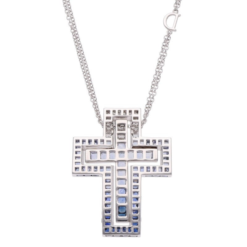 DAMIANI Belle Époque K18WG Blue Necklace Size M