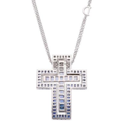 DAMIANI Belle Époque K18WG Blue Necklace Size M