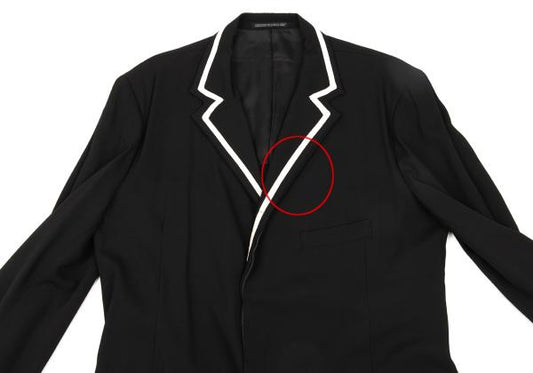 Yohji Yamamoto POUR HOMME Black Taping Jacket Size M