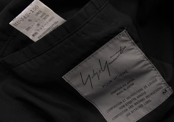 Yohji Yamamoto POUR HOMME Black Taping Jacket Size M