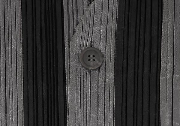 ISSEY MIYAKE MEN Front Stripe Pleated Vest Black Size M