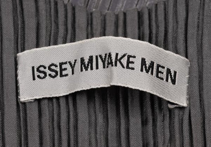 ISSEY MIYAKE MEN Front Stripe Pleated Vest Black Size M