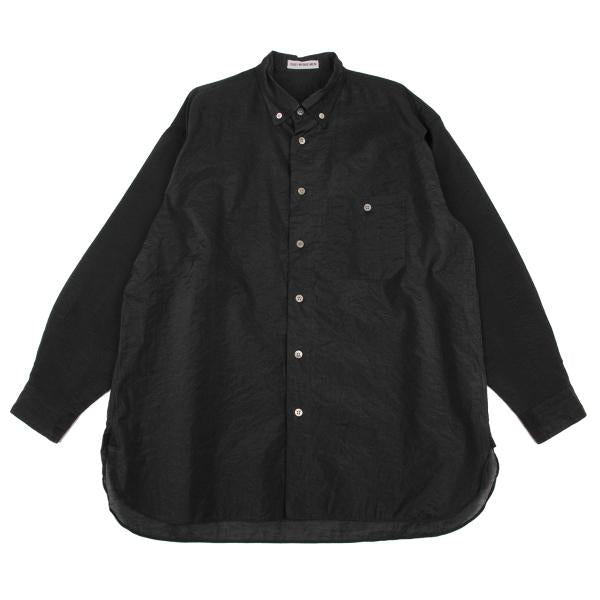 ISSEY MIYAKE MEN 96AW Cotton Nylon Stitch Shirt Black Size L