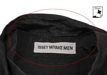 ISSEY MIYAKE MEN 96AW Cotton Nylon Stitch Shirt Black Size L