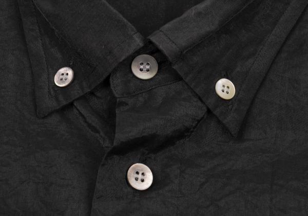 ISSEY MIYAKE MEN 96AW Cotton Nylon Stitch Shirt Black Size L