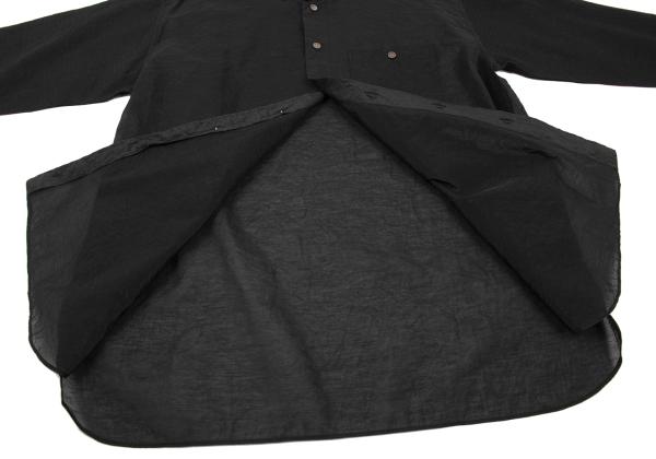 ISSEY MIYAKE MEN 96AW Cotton Nylon Stitch Shirt Black Size L