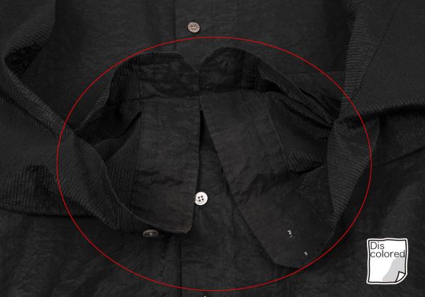 ISSEY MIYAKE MEN 96AW Cotton Nylon Stitch Shirt Black Size L