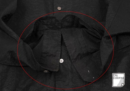 ISSEY MIYAKE MEN 96AW Cotton Nylon Stitch Shirt Black Size L