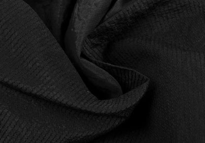 ISSEY MIYAKE MEN 96AW Cotton Nylon Stitch Shirt Black Size L